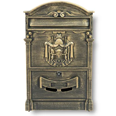 Produktbild von Verda Briefkasten Vintage Postkasten Retro Antik Wandbriefkasten Mailboxen Aluguss SN3663-3