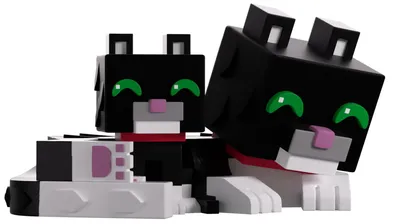 Produktbild von Minecraft Vinyl Figur Tuxedo Cat 6 cm
