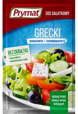 Zdjęcie produktu dla Sos sałatkowy grecki 9 g Prymat