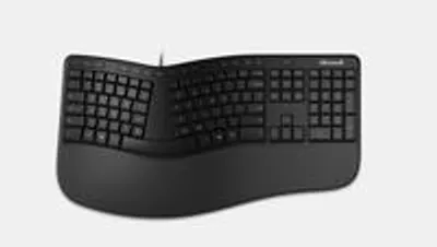 Obrázek produktu pro Microsoft Ergonomic Keyboard, Plná velikost (100 %), Kabel, USB, QWERTY, Černá