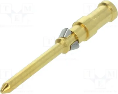 Produktbild von 1x Kontakt vergoldet männlich Klemmverbindung 0,75mm2 10A 09152006125 HARTING-Steckv
