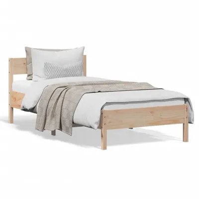 Produktbild von vidaXL Massivholzbett ohne Matratze 75x190 cm Kiefernholz