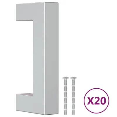Produktbild von vidaXL Möbelgriffe 20 Stk. Silbern 64 mm Edelstahl