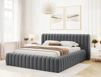 Obrázek produktu pro Čalouněná postel 140x200 CELORIA - antracitová
