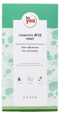 Produktbild von for you vitamin B12 test - Bluttest für zuhause
