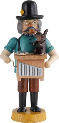 Produktbild von Leierkastenmann (18cm) Räuchermann von Dregeno Seiffen