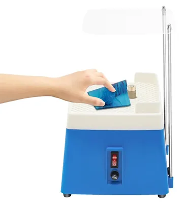 Produktbild von Diamant Schleifmaschine - Glas Schleifer Poliergerät - 65 W Bürstenmotor - 4200 U/min - Für Glas, Keramik, Stein - Blau