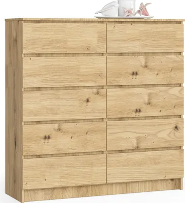 Immagine prodotto di Akord Credenza 10 Cassetti Rovere Artigianale 120X40X121 Cm