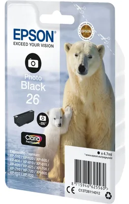 Produktbild von Epson Tintenpatrone photo black Claria Premium T 261 T 2611