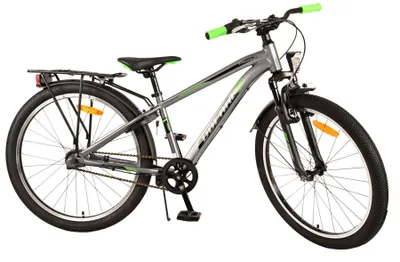 Image de Vélo enfant Volare Cross - Garçons - 24 pouces - Gris foncé - 3 vitesses