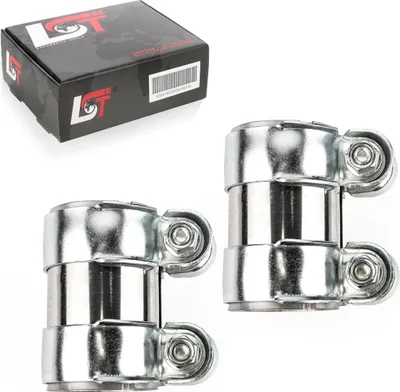 Produktbild von 2x Doppelschelle Abgasanlage Auspuff Ø 55 x 95 mm für CITROEN für PEUGEOT