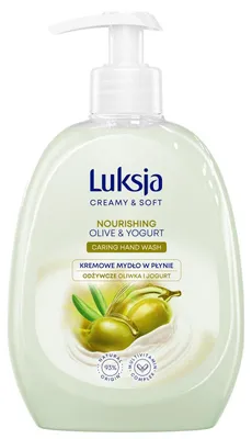 Zdjęcie produktu dla Luksja Creamy & Soft Kremowe mydło w płynie Oliwka i Jogurt 500 ml