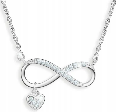 Image de Collier cœur en argent « Infini » – Cœurs – Amour pour toujours – ARGENT 925