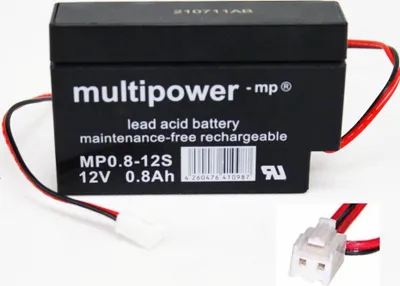 Produktbild von Multipower Blei-Akku MP0,8-12 JST - Buchse