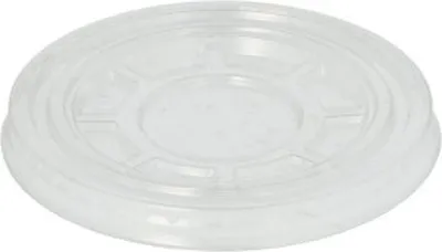 Productafbeelding van Papstar deksel, PET, Hurricane, 9,5 cm, helder, zonder kruissleuf, 50 stuks