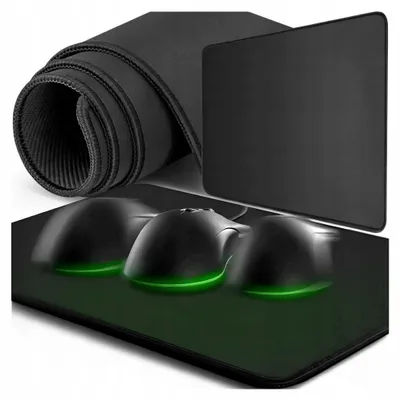 Zdjęcie produktu dla Podkładka pod mysz dla graczy – podkładka pod mysz, czarna – 35 x 25 cm – antypoślizgowa – wodoodporna