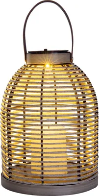 Produktbild von Näve Solar-Gartenleuchte LED mit Aufhängung Korbinian Ø 21 x 29 cm grau