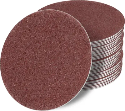 Produktbild von 20 Stück 125 mm OHNE LOCH Exzenter Schleifscheiben P120 Körnung , red Film , Haft Klett Schleifpapier