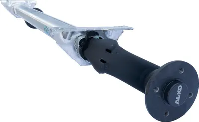 Produktbild von AL-KO OPTIMA ungebremste Anhängerachse 750 kg 1070 mm 1380 mm 4x100 145 mm Schwinghebel PKW Anhänger Achse