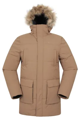 Image de Mountain Warehouse - Parka matelassée "Fern" pour homme MW2294 (M) (Marron clair)