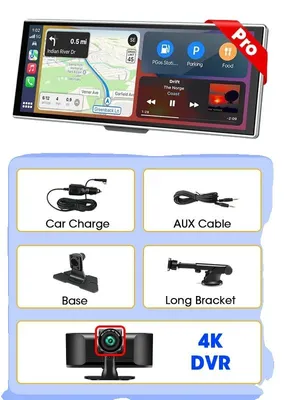 Obrázek produktu pro Autokamera, přední kamera 4K, bezdrátové připojení, 4K DVR