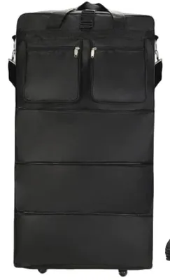 Image de Omgoods - Sac de voyage pliable avec roulettes silencieuses et bandoulière