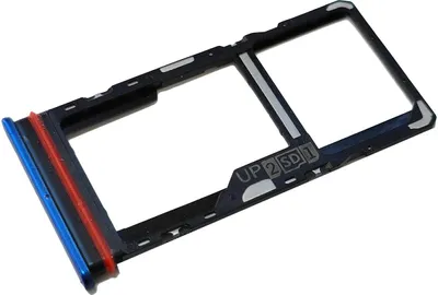 Produktbild von Simkartenhalter passend für Motorola Moto G51 5G (XT2171), Nano-SIM + micro-SD, Originalersatz, Indigo-Blau