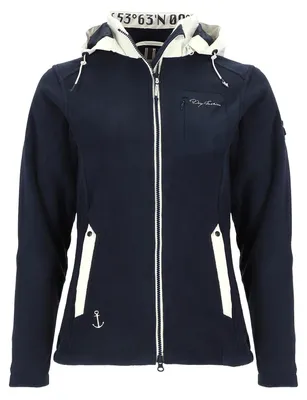 Produktbild von Dry Fashion Damen Fleecejacke Riga mit Windstopp in Navy, Größe 40