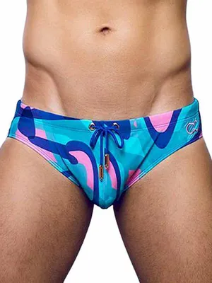 Produktbild von 2Eros Print Swim Briefs V10 Kai Blue XL