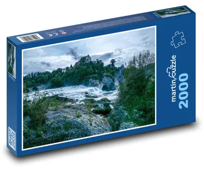 Produktbild von martinpuzzle - Puzzle 2000 Teile - Rýnsky vodopád, Švajčiarsko
