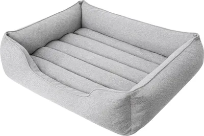 Produktbild von Hundebett, Katzenbett, Hundesofa, Abnehmbar Bezug, mittelgroße Hunde, Möbel für Tiere, Hundeliege, Schlafplätze, Waschbar, XXL: 110x90 cm, Asche