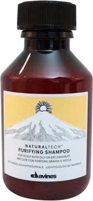 Produktbild von Davines Purifying, 100 ml, Shampoo, Frauen, trockenes Haar, öliges Haar, Antischuppen, Klärend, Glanz, Flasche