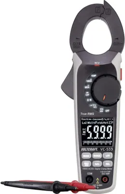 Produktbild von VOLTCRAFT VC-533 Stromzange kalibriert (ISO) digital CAT III 600 V Anzeige (Counts): 6000