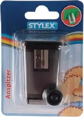 Produktbild von Stylex 34255, Manueller Bleistiftspitzer, Gemischte Farben, Kunststoff, Sichtverpackung, 1 Stück(e)