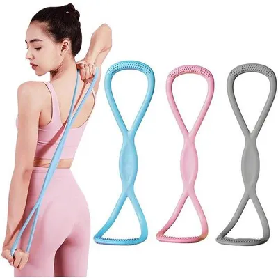 Productafbeelding van Unyqoos® Set van 3 weerstandsbanden, gemaakt van hoogwaardig rubber – verschillende weerstandsniveaus voor krachttraining en fitness, compact voor gebruik thuis, in de sportschool en buiten
