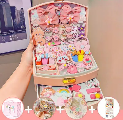 Produktbild von 360Home Kinder Haarschmuck Prinzessin Schmuckschatulle Set 2#