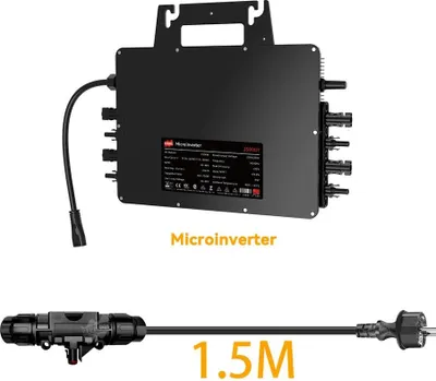 Produktbild von Solar-Mikro-Wechselrichter, WiFi-Funktion, effizientes Energiemanagement, 2500-T40 Kabel, 230V-a, 26-60V-a