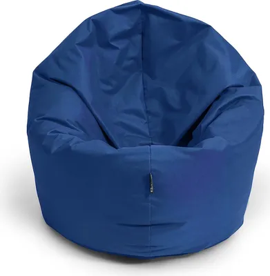 Produktbild von Sitzsack mit füllung 2 in 1 Sitzkissen Bean Bag Outdoor Indoor Wasserfest | Marine/Dunkelblau 70cm