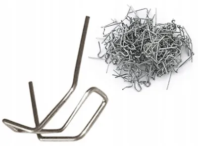 Produktbild von Rosfix-Klammern für Kunststoff, innengeschnitten, 0,8 mm, 100 Stück.