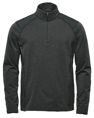Produktbild von Stormtech - "Treeline" Pullover mit kurzem Reißverschluss für Herren LT616 (XXL) (Schwarz meliert)