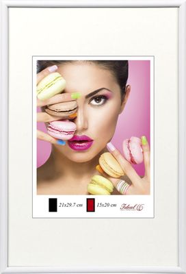 Photo Style Kunststoff Bilderrahmen Fotorahmen Wanddeko Collage Foto Poster - Farbe: Weiß | Format: 21x29,7 DIN A4