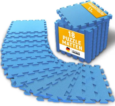 Produktbild von Puzzlematten aus Schaumstoff (Sportsboden, Fitnessunterlage) (Schwarz)