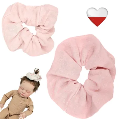 Produktbild von Puderrosa Chiffon-Haarreif, kleine NappiMe-Größe für Mädchen