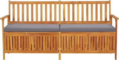 Immagine prodotto di Panca con cuscini 170 cm in legno massiccio di acacia
