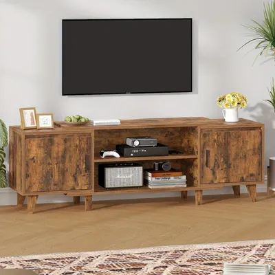 Produktbild von TV-Möbel – TV-Schrank – TV-Stand – Mediamöbel – Entertainment Center – Braun – Für Fernseher bis 60 Zoll