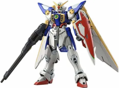 Produktbild von Gundam Wing Real Grade Plastikmodellbausatz 1/144 Wing Gundam