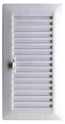 Produktbild von Verstellbares Gitter 13,3 x 26 cm mit weißem ABS-Rahmen
