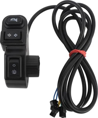 Immagine prodotto di Clacson moto -indicatore -faro -interruttore 4,9 piedi cavo 3 in 1 scooter -comando manubrio