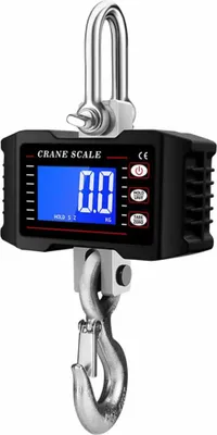Obrázok produktu pre INF 2000kg Digitalna Žeriavová Váha - Odolná Závesná Váha s LCD Displejom čierna