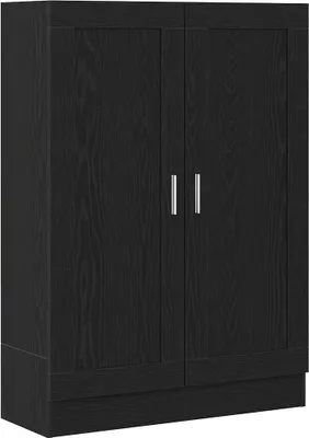 Obrázek produktu pro vidaXL Knihovna, černá, vzhled dubu, 82,5 x 30,5 x 115 cm